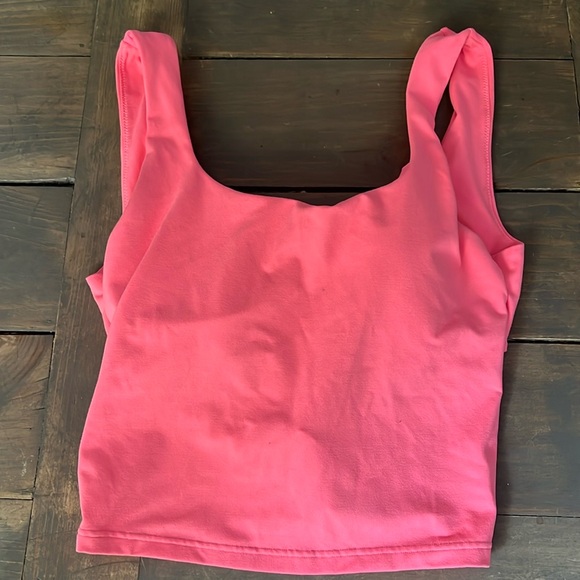 Bright Neon Pink Fabletics Tank - Picture 4 of 5